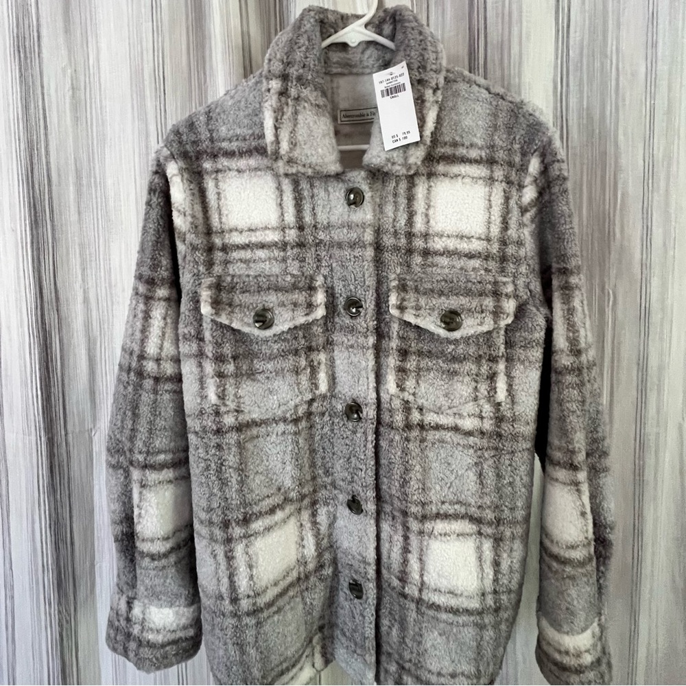 Abercrombie & Fitch Sherpa Shirt Jacket
